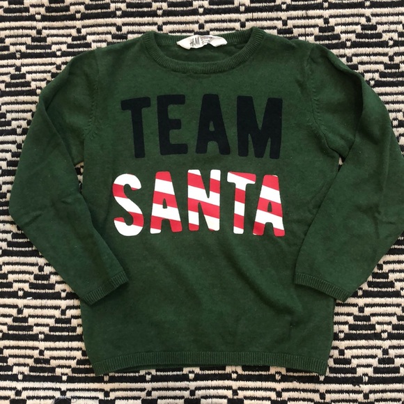H&M Other - Team Santa Green Sweater H M 4 6 H&M Other - Team Santa Green Sweater H M 4 6